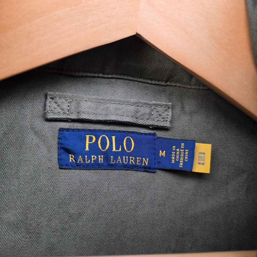 Polo Ralph Lauren Mens M-65 Military Field Jacket Olive Green USRL Patch Size M - Picture 3 of 13